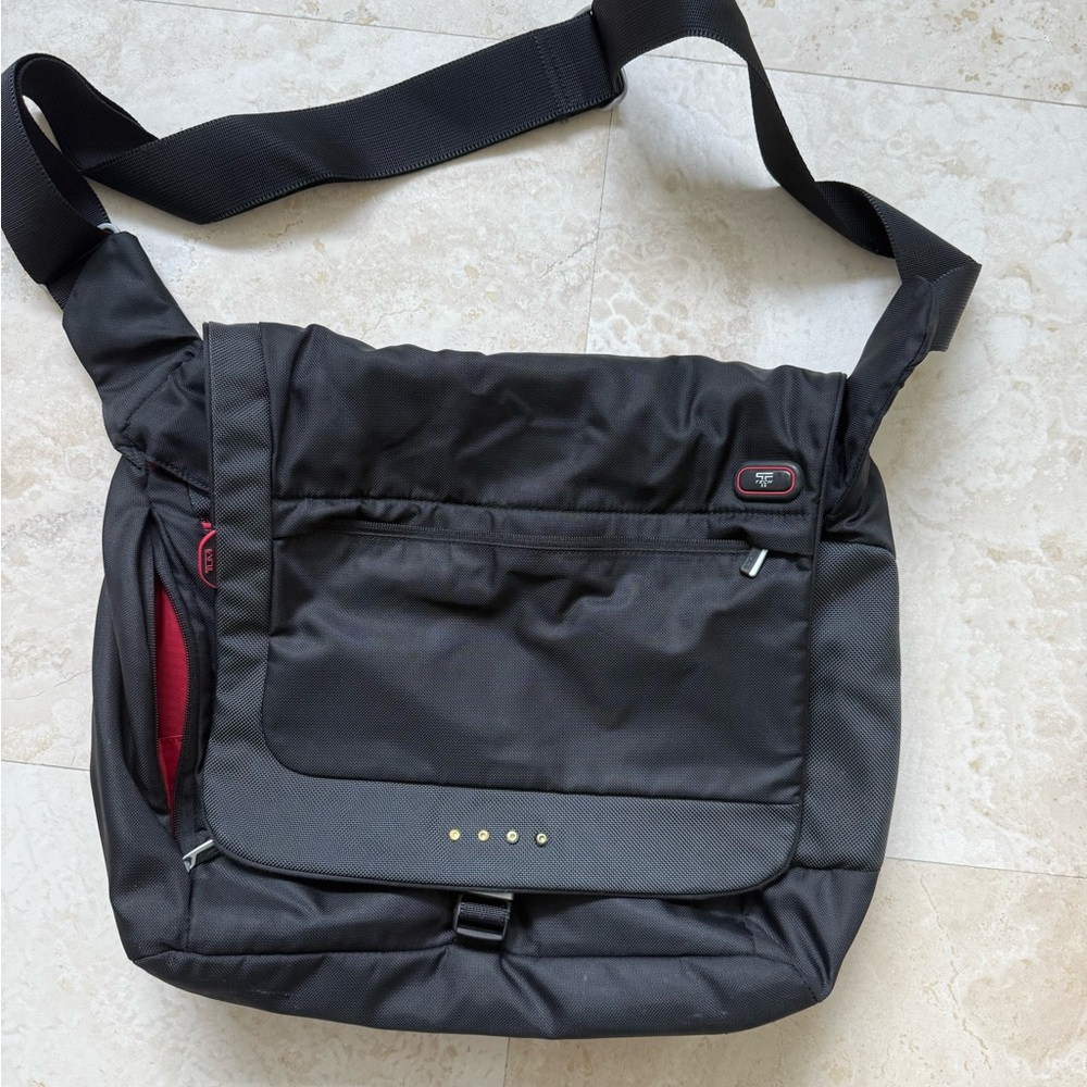 Tumi Black Messenger Bag